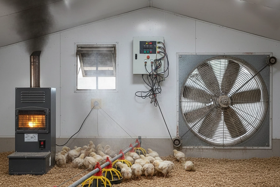 خطای مرگبار در تجهیزات سالن مرغداری