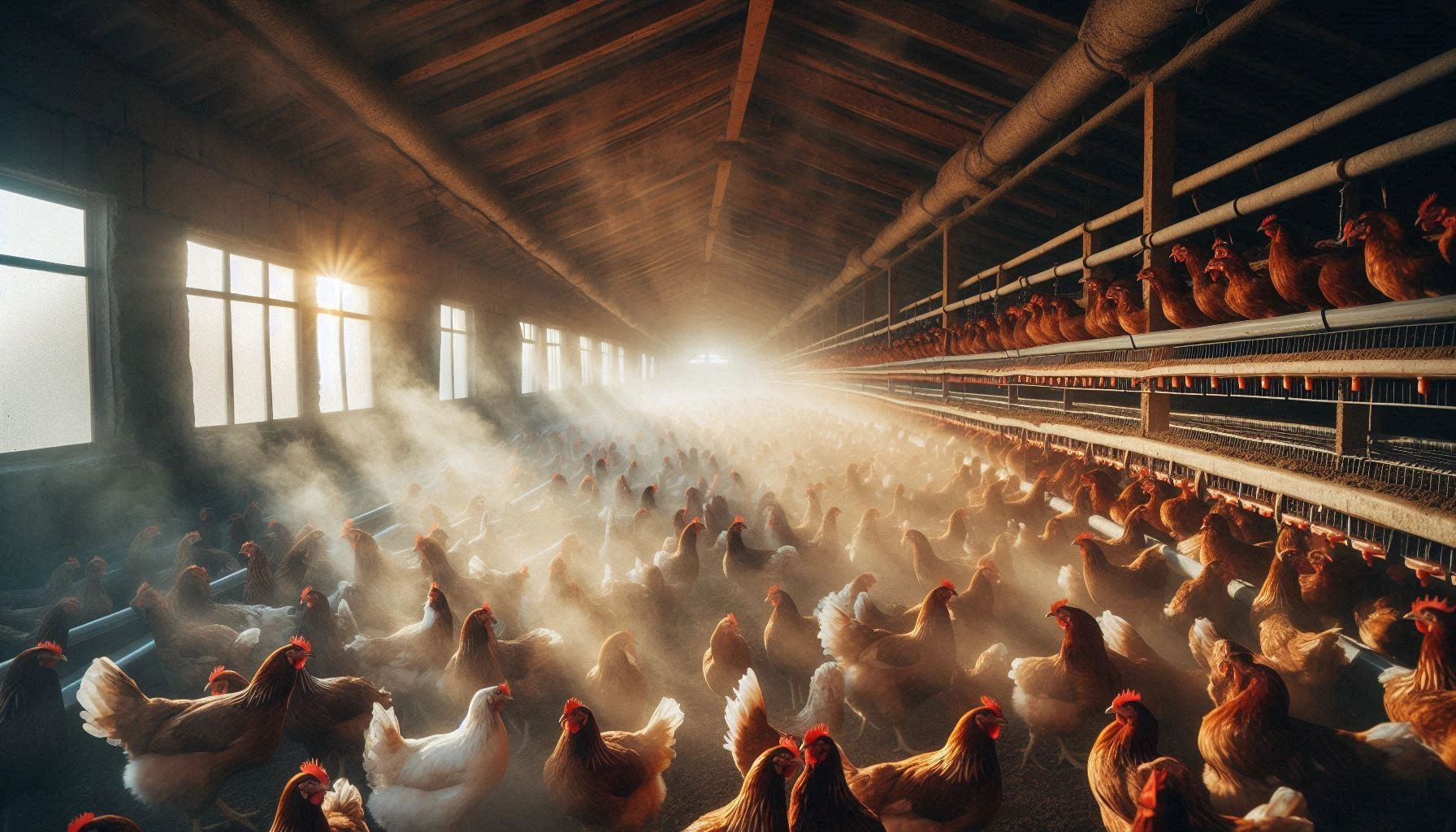 کنترل رطوبت سالن مرغداری