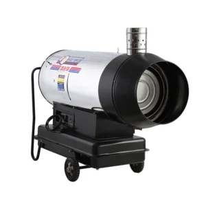 کوره هوای گرم گازوئیلی دودکش دار باکدار البرز مدل QELB-110