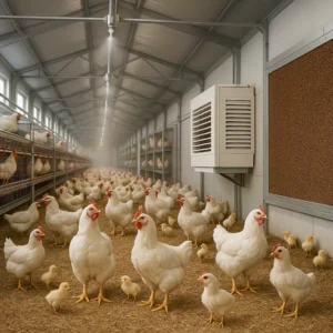 بررسی عوامل موثر بر خنک سازی مرغداری ها