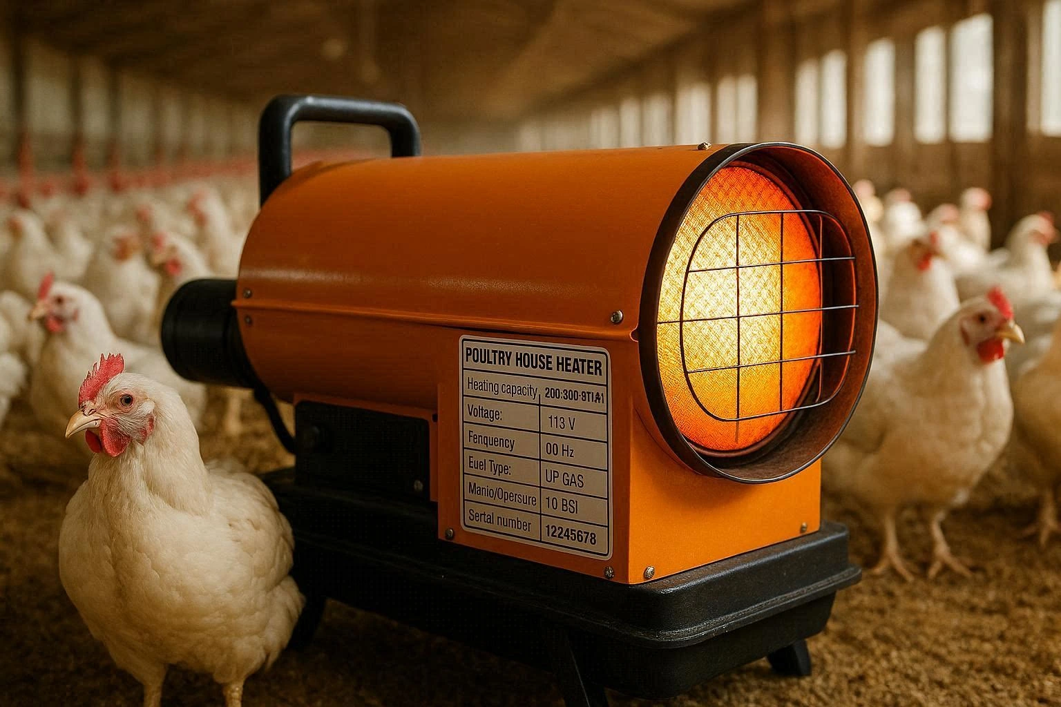 محاسبه ظرفیت هیتر مرغداری