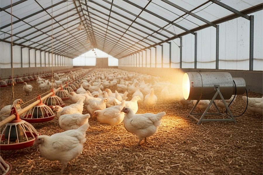 مزایای جت هیتر در مرغداری