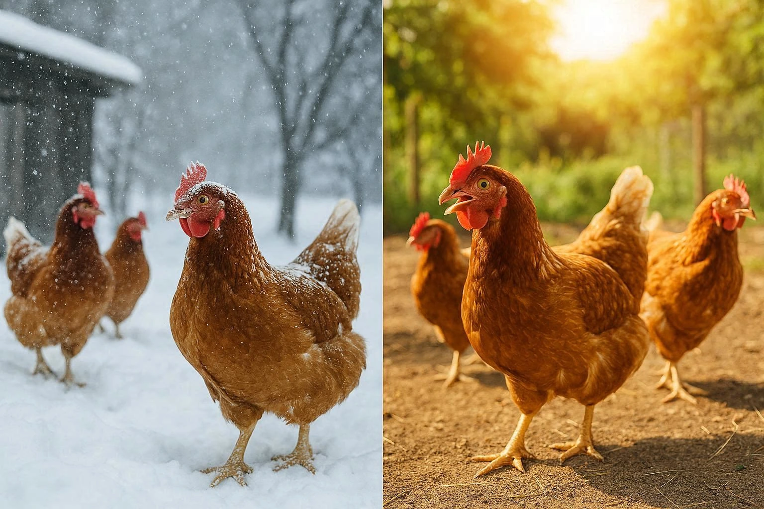 آموزش نکات نگهداری در فصل‌های سرد و گرم مرغداری