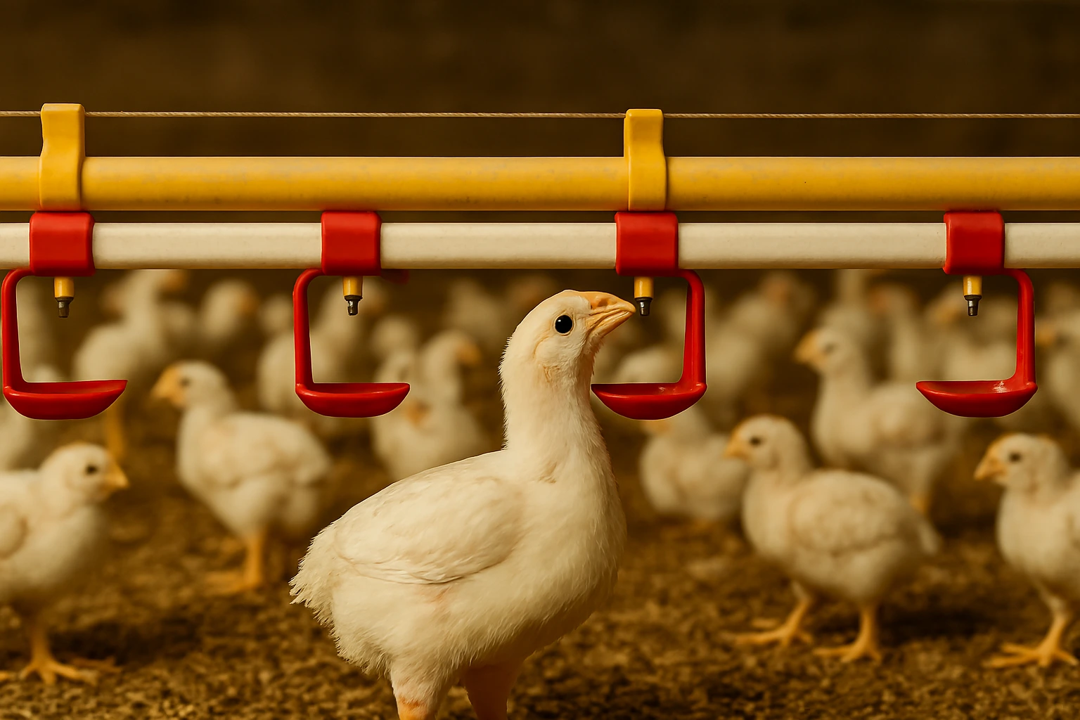  آبخوری نیپل در مرغداری