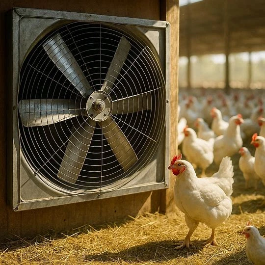 راهنمای جامع انتخاب فن اگزاست مرغداری